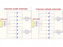 LED Level indicator - 8 LEDs common anode blue